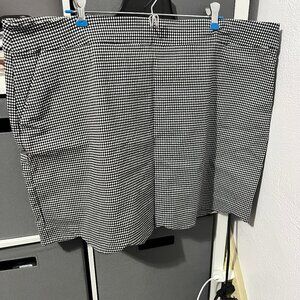 Tribal Black and white checkered skort